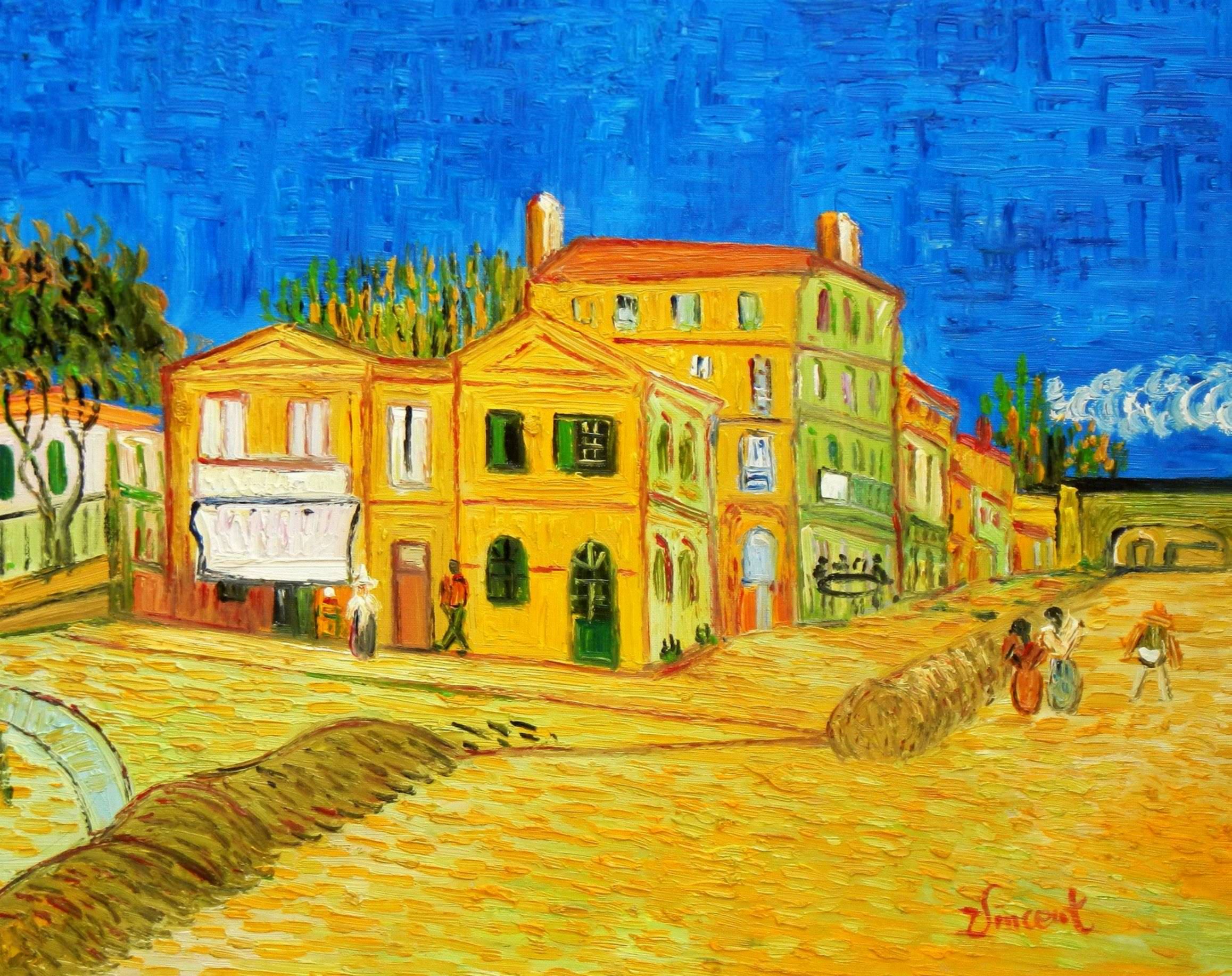 Vincent van Gogh - Das gelbe Haus b96009 40x50cm Gemälde ...